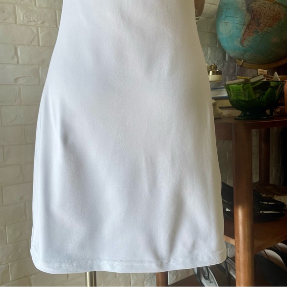 Lululemon Short-Sleeve Polo Dress in White Tennis Prep Golf Pickleball Size 4 - Picture 13 of 14